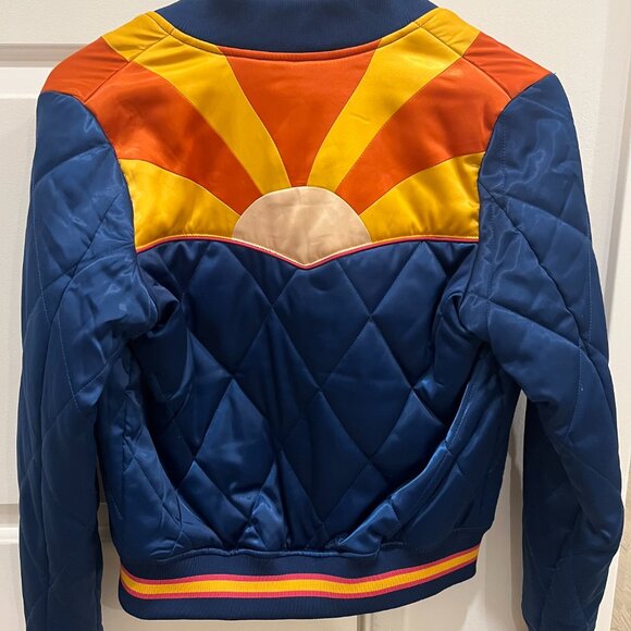 Blue Rising Sun Bomber Jacket by Classic Rock Couture - Picture 6 of 7
